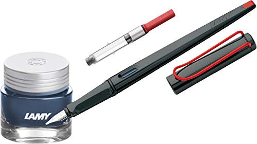 Lamy Kalligraphie-Set (Füller + Tinte + Konverter, Blau-Schwarz)