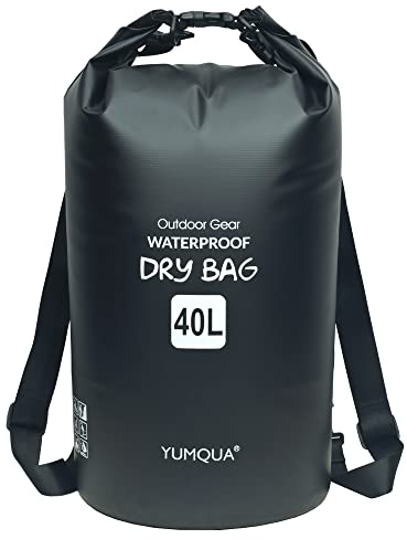 YUMQUA wasserdichte Tasche Dry Bag Wasserfeste Packsack für Wassersport | 5L/10L/20L/30L/40L Roll Top Drybag, Wasserdichte Beutel, für Kajak Boot Angeln Rafting Camping Snowboarden Schwimmen