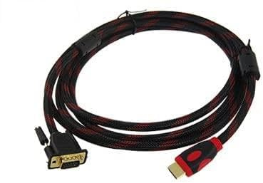 Ruilogod Varón de HDMI Tipo A de 15 Adaptador VGA Pines del conector de 3 metros para televisión de alta definición
