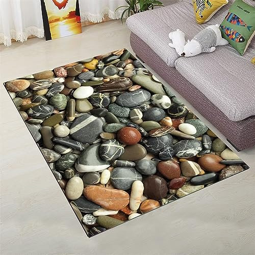 RUGMRZ Babyzimmer Teppich Mädchen Kieselstein Baby Carpet 10 Grau deko für Zimmer couchtisch modern Teppich babyzimmer Teppich mädchen Ornamente für möbel180x280CM