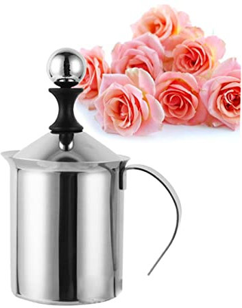 ABOOFAN Tazza Per Montalatte pompa a mano montalatte a pompa manuale portatile caffè espresso cappuccinatore miglior produttore di latte doppio