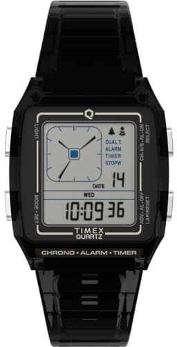 Timex Unisex Digital Uhr Lca mit Kunststoffarmband