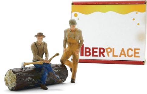 Iberplace 40027 Figuren Maßstab G 1:22, 5-1:25 für Zug, Spielzeug, Modellbau, Modellbau und Zug, elektrisches Spielzeug, Zubehör für Dioramen, Miniaturen, Landschaft, kompatibel mit LGB, Piko, Pola
