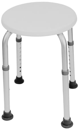 Eazy Adjustable Shower Stool,Non-Slip Feet, Lightweight Rounded Bath & Shower Seat, Foldable, Height Adjustable, Shower Chair for Elderly, Disabled, Pregnant