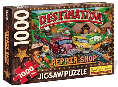 The Official BBC ‘Repair Shop’ Board Game 1000pc Jigsaw Puzzle. Destination The Repair Shop – Fun for the Family & Fans of the Hit TV Show!