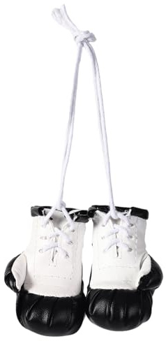 Gants de boxe pour rétroviseur de voiture - Gants de boxe - Pendentif en cuir synthétique - Décoration multifonction pour intérieur de voiture, Refer to description, se référer à la description