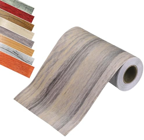 sourcing map Wood Grain Tape, 2 x 33Ft Self-Adhesive Wooden Grain Repair Tape Simulated Repair Patch for Wall Corner Table Door Baseboards Floor Sofa Furniture Home Decor (Ebony)