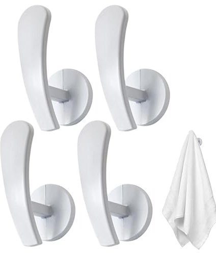 Ganci da parete per drappeggio, ganci per drappeggio, kit di fissaggio a parete per porta lenzuola - 4 x tendine per finestra decorativa Drapey con viti per camera da letto, soggiorno, lavoro