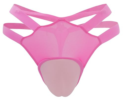 AIEOE Gafftrosa crossdresser gömma band elastisk transgender tanga bandage gaff underkläder M L, ROSA, L