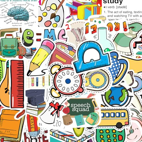 BSITSSS 150 Pezzi Stickers Scrapbooking, Ritorno a Scuola Adesivi Scrapbooking 50 Stili, Stickers Aesthetic Vintage per Foto Album Scrapbook Bullet Journal Scuola