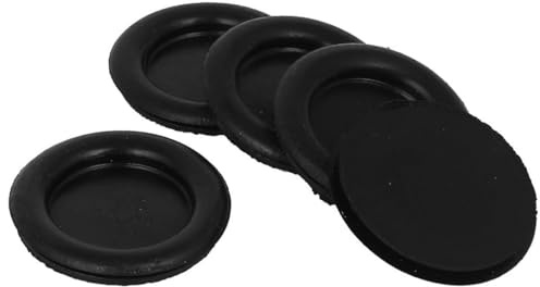 TOP-VIGOR 5Pcs 30mm Black Rubber Blanking Grommets Electrical Hole Wire Gaskets Cable Protectors for Plugs Car Boat Pump Plumbing Wiring