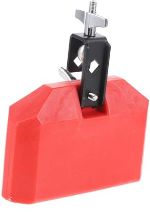 WOONEKY Robuste Rote Kuhglocke aus Pvc für Schlagzeug mit Verschleißfestem Material und Leicht zu Reinigender Oberfläche Zubehör für Percussion Instrumente