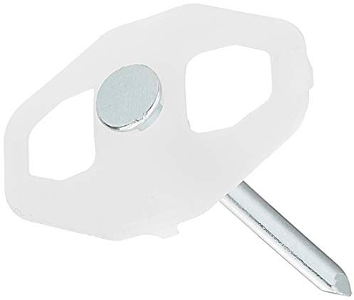 Disque à ongles 38 x 25 mm avec clou en acier 3,5 x 50 mm