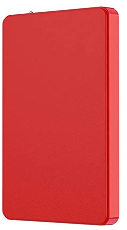 Hard disk esterno Hdd 2 Tb / 500 Gb / 120 Gb / 80 Gb, USB 3.0 Portable Mobile Backup Hard Disk Storage Hard Disk Adatto per PC desktop, Ps4, Laptop, Xbox, Smart TV (500 GB, rosso)