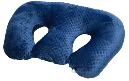 Twin Z Pillow Navy - 6 uses in 1 Twin Nursing Pillow ! Breastfeeding, Bottlefeeding, Reflux and Support!