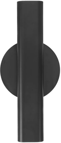 Schwarze Metall-Wandvase, Wandmontage, Blumenröhre, Blumenvase, selbstklebend, Blumenbouquet-Halter, Präsentationsregal, nordische Heimdekoration, Bauernhaus, Flur, Wanddekoration, hängende Dekoration