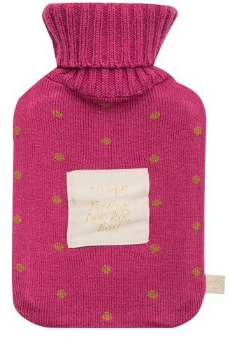 Mr. Wonderful - Bouillotte - Feeling Hot, Hot, Hot! - Bouillotte en Coton avec Un Message Amusant - Capacité : 1 Litre