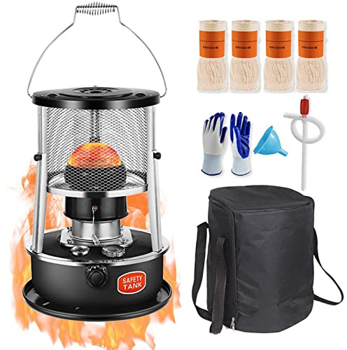 Efficient Kerosene Heater for Indoor Outdoor,4.5L Portable Multifunctional Kerosene Heater Stove,Liftable Kerosene Space Heater with Portable Handle,Great Heat Output,Eas