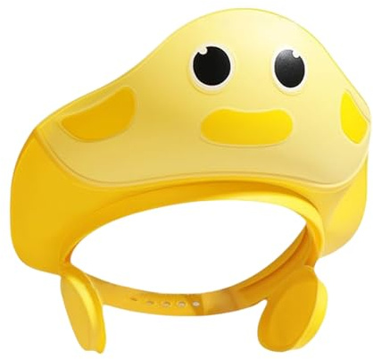 Cuffia Da Doccia Per Bambini - Cappello Con Visiera Regolabile In ABS, Protezione Da Bagno P Er Bambini, Protezione Morbida Per Le Orecchie | Comodo Paraspruzzi, Cuffia Pe R Shampoo P Er Bam Bini, Bag