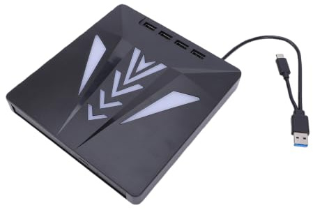 VBESTLIFE Unidad de DVD Externa, Unidad de BLU-Ray Externa 7 en 1