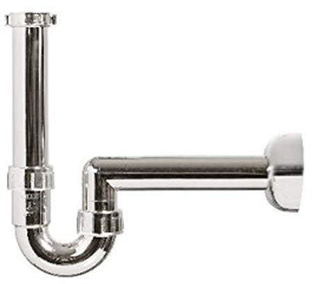 Ghidini 370-N340M Sifón para Lavabo de ABS Metalizado 1 1/4-1 x 40 mm, Multicolor