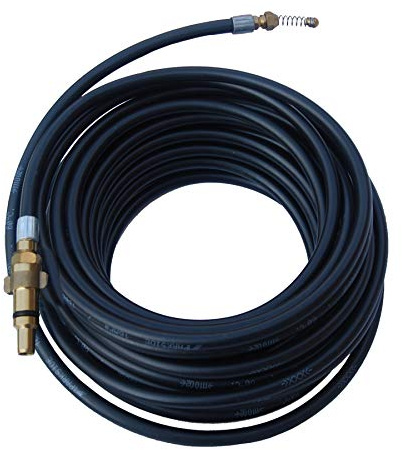 Drain Cleaner Hose Compatible with Nilfisk Pressure Washers, 15M Long with Flexible Jet Nozzle