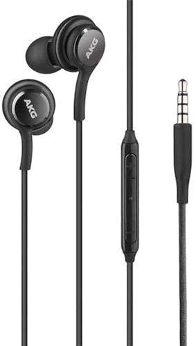AKG Stereo In-Ear Headset for Samsung Galaxy S10, S10 Plus, S9, S9 Plus, S9 Duos, S9 Duos+, S8, S8 Plus, S8 Active, S7, S7 Edge, S6, S6 Edge, A8 2018, A8 Plus, Note 8 - Black (Black)