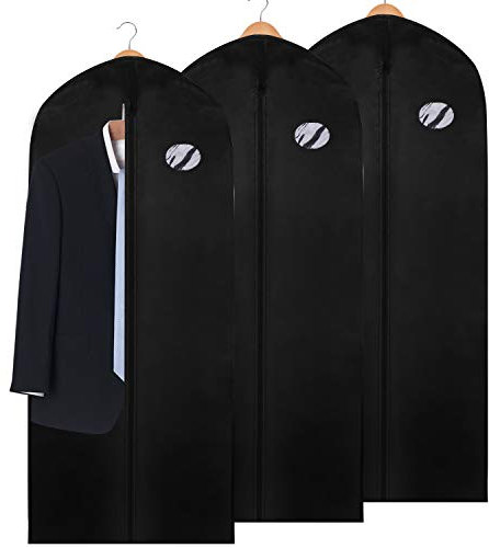 EINFEBEN 3 Stück Kleidersack Anzug 150 x 60cm Anzugtasche Kleidersäcke Kleiderhülle Anzugsack Abendkleid Brautkleid Mäntel Hemden Mottenschutz Wasserdicht