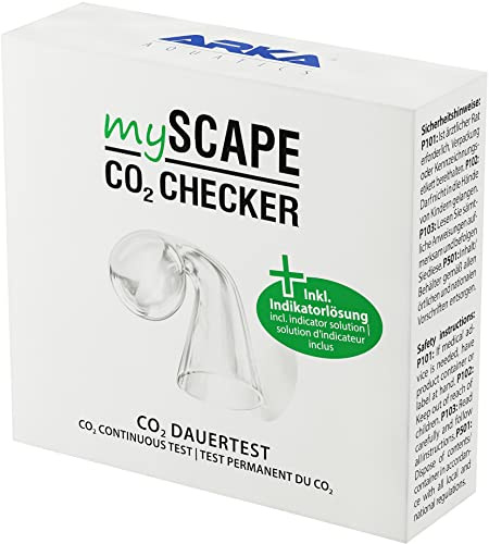 Tester CO2 Acquario – ARKA mySCAPE-CO2 Checker con 15 ml Indicatore – Test Permanente con Colore per Acquari d’Acqua Dolce – Controllo Preciso per CO2 – Ideale per Aquascaping