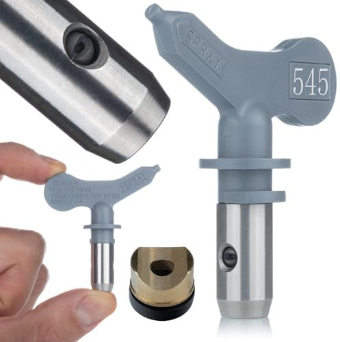 Rosfix UltraHeavy 545 Sprühdüse – 30 cm Sprühbreite, 0,055″–0,065″ Düse | Für Spachtelmasse & Bitumen | Hochdruck | Kompatibel mit Graco, Wagner, Titan | Lackierzubehör