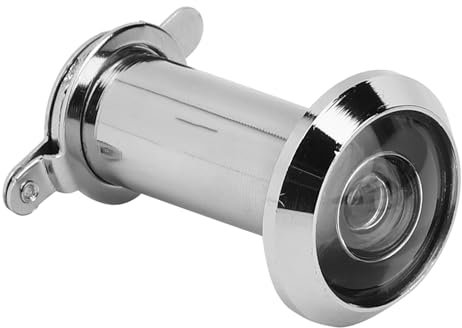 Tbest Hardware und Türschlösser und 2 Stück 220 Deree Viewin Anle Anti Th Haushaltstürspion mit Rückseitiger Abdeckung Hoe Securi Hoe Dekoration (Einfach 16 Silber, Öffnung