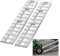 VEVOR Rampa de Carga de Aluminio 2 Piezas 183 x 38 cm Rampa de Acceso Capacidad de Carga de 2721,6 kg Ligera y Portátil para Motocicleta Todoterreno, Remolque, ATV, UTV, Tractor, Cortacésped