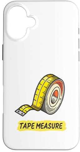 Lustiges Maßband, Grafikkunst Hülle für iPhone 16 Plus