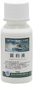 Wdbild Acquerello bianco Lascia Liquido Acquerello Mascheratura Fluido Strumenti di Arte Pittura ad acquerello Pulizia Liquido Forniture artistiche