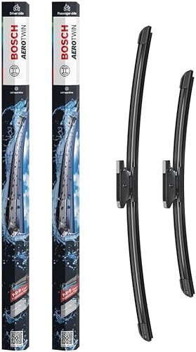 Bosch Aerotwin Aerotwin eA 012 S Front-Scheibenwischer - Set mit 2 Ersatz-Scheibenwischern und vormontiertem Multi-Clip-Adapter - 2 Wischblätter, 500 mm und 360 mm - in platzsparender Verpackung