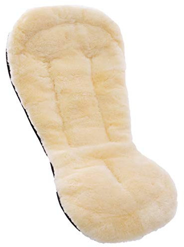 Lammfell-Einlage STAR von WERNER CHRIST BABY – Universelle Baby Sitzauflage für Kinderwagen und Buggy aus medizinischem Fell