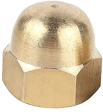 Runxingfu Kuppelmuttern - M3 M4 M5 M6 M8 M10 M12 M16 M20 Metall Kupfer Sechskant Hutmuttern Sechskant Kuppelschraube Mutter Schutzabdeckung Schrauben Kappen