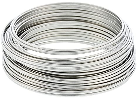 SKYPRO Alambre de Acero Inoxidable 304 de 1,2 mm para Manualidades Manuales de Artes y Artesanías Alambre de Alambre Esculpir Alambre de Alambre artístico Fabricación de Joyas de Alambre de bonsái