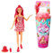 Barbie Pop Reveal Fruit - Puppe mit roten Haaren im Wassermelonenduft, 8 Überraschungen, duftendes Squishy-Hündchen, Farbwechsel im Haar und Make-up, für Kinder ab 3 Jahren, HNW43