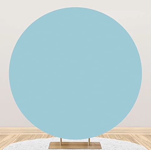 Fondo Redondo Azul Pastel de 200 cm, cumpleaños de la Boda de la niña del niño Círculo Fondos Cubierta (sin Arco) Ducha Nupcial Hombres Mujeres Retrato Estudio Retrato Foto Prop