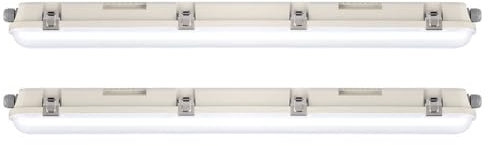 V-TAC LED Hallenlampe IP65 Deckenleuchte Feuchtraumleuchte LED Garagenlampe LED Röhre Wannenleuchte, strahlwassergeschützt, 48W 5760lm kaltweiß, L 150 cm, 2er Set