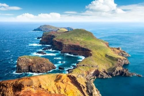 Acryl-Bild 60 x 40 cm: Landschaft mit Ponta de Sao Lourenco, Insel Madeira, Portugal (202337705)