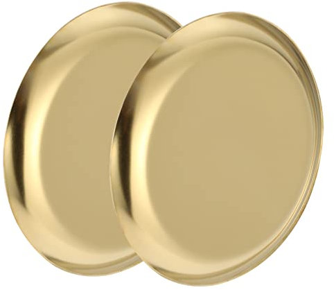 PRETYZOOM 2 Sätze 2st Glänzendes Schmucktablett Kerzendekor Schminktisch Vorspeisenteller Aus Edelstahl Metallklammern Schminkhalter Seifenkiste Ring Rostfreier Stahl