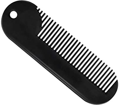 MUSISALY Haarkamm Für Männer Aus Zinklegierung Robuster Haarstylingkamm Tragbares Bartzubehör Für Bartpflege Und Styling
