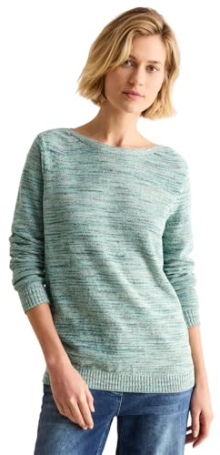 CECIL Damen B303099 Chenille-Pullover, Aventurine Green, L EU