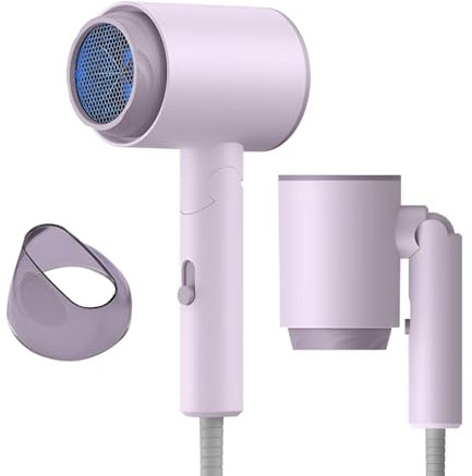 SHLWYG sèche-cheveux pliant et silencieux pour domestiques et étudiants, sèche-cheveux à lumière bleue