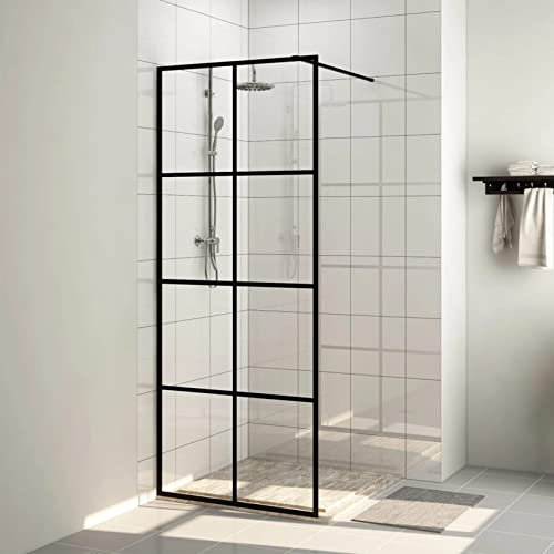Xichuzi Duschwand für Begehbare Dusche mit Klarem ESG Glas 80x195 cm, Duschrückwand, Duschabtrennung, Glaswand Dusche, Duschglaswand, Duschtrennwand - 151033