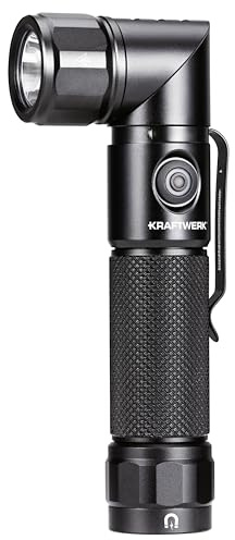 KRAFTWERK Taschenlampe LED Aufladbar | Werkstattlampe mit 90° schwenkbarem Kopf | Arbeitsleuchte magnetisch & wasserdicht IP65 | KRAFTWERK LED Arbeitsleuchte Art. Nr. 701.001.009