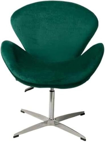 Swan Chair Drehbares Einzelpersonen-Sofa aus PU-Leder, elegantes Design, Wohnmöbel, cremefarben