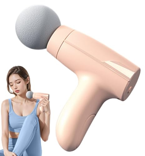 Massager di tessuti profondi - potente massaggiatore muscolare portatile per sollievo dal dolore | Pistola per massaggio a percussione, velocità regolabile, funzionamento silenzioso, ricaricabile, por